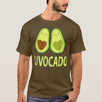 Luvocado Avocado Liebe Funny Couple Valentinstag T-Shirt