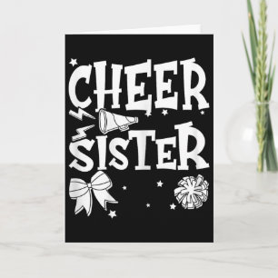 Luvsistermal Damen Jubel Schwester Cheerleader Che Karte