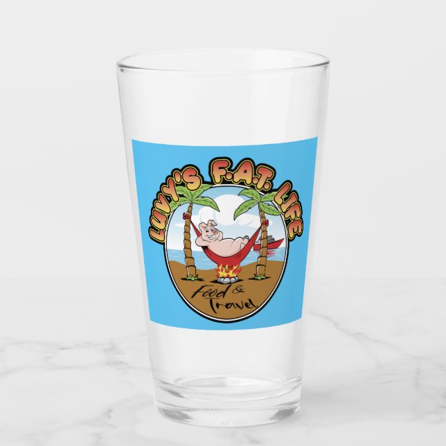 Luvys FAT Life Pint Glass Glas (Vorderseite)