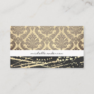 Lux Damask und Gold Expressions Visitenkarte