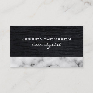 Lux Elegante Velvet und Marmor Trim Visitenkarte