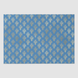 Lux Gold Lilie und Französisch Blue Seidenpapier