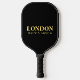 Lux Gold London Latitude & Longitude Pickleball Schläger