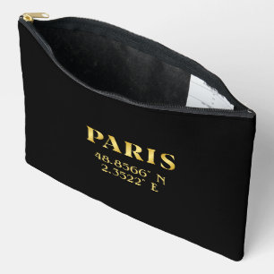 Lux Gold Paris Latitude & Longitude Zubehörtasche