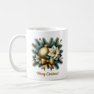 Lux gold Weihnachtsbaumwolle Goldbug Kaffeetasse