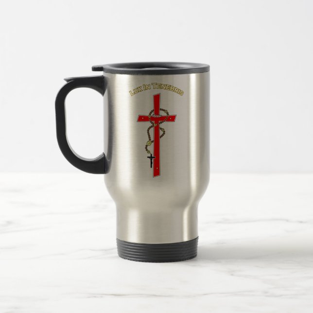 Lux in Tenebris -02 Reisebecher (Links)