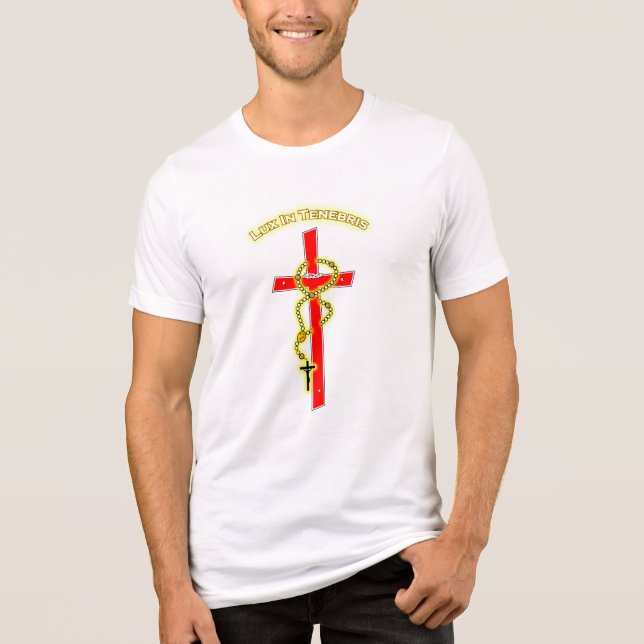Lux in Tenebris - Rosary 02 Tri-Blend Shirt (Vorderseite)
