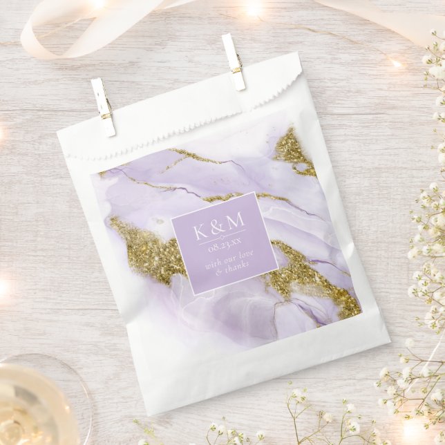 Lux Ink Lavender Abstrakt ID990 Geschenktütchen (Ausgeschnitten)