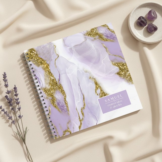 Lux Ink Lavender Abstrakt ID990 Notizbuch (Von Creator hochgeladen)