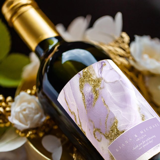 Lux Ink Lavender Abstrakt ID990 Weinetikett (Von Creator hochgeladen)