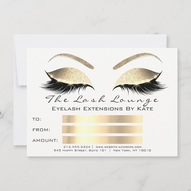 Lux Lashes White Blac Gold Makeup Zertifikat Gesch (Vorderseite)