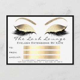 Lux Lashes White Gold Makeup Certificate Geschenk