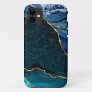 Lux Peacock Agate & Gold Case-Mate iPhone Hülle