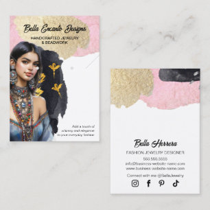 Lux Schmuck- und Earring Display Card Visitenkarte