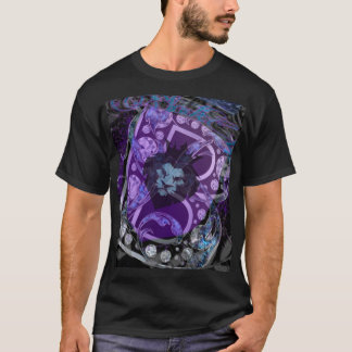 Lux-Stil schwarzer Lyon-Samt 3 T-Shirt