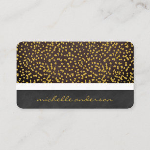 Lux Texture and Gold Speck Muster II Visitenkarte