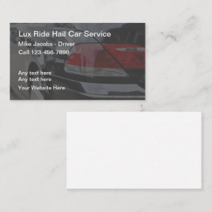 Lux Uber Fahrdienst Taxi Fahrer Visitenkarte