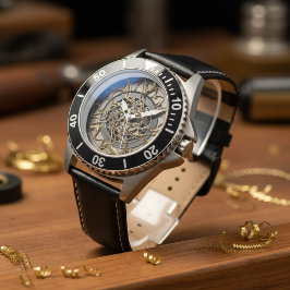 Luxe 3D Dial Armbanduhr