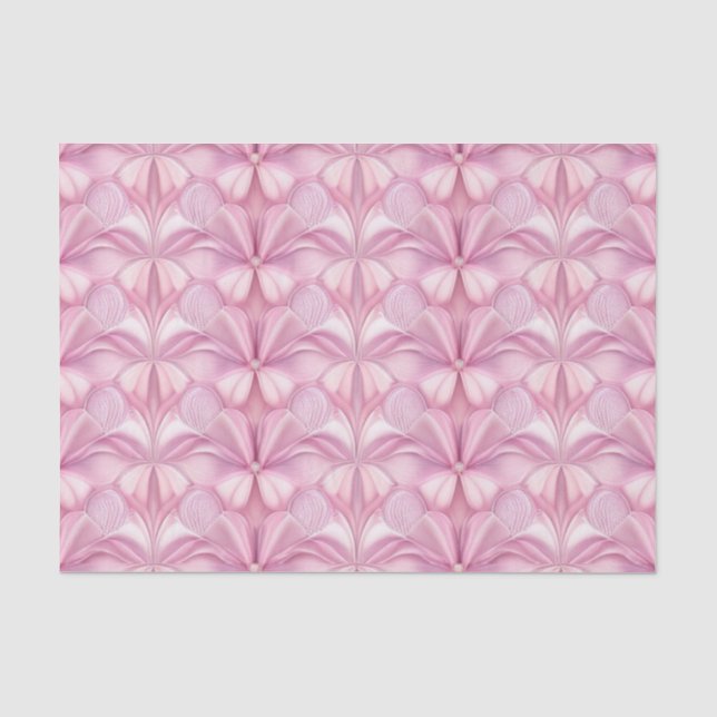 Luxe AI Art Pink Lavender Silky Seidenpapier (Vorderseite)