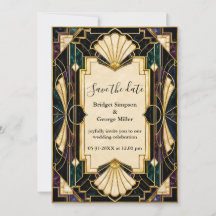 Luxe Art Deco Hochzeit Smaragd Gold Glamour