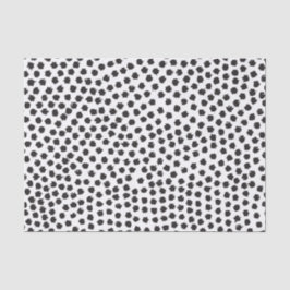 Luxe Black Confetti Dots II Tissue Paper Seidenpapier