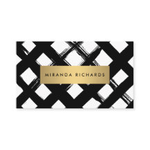 Luxe Bold Brushstrokes Business Card