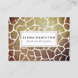 Luxe Brown Pattern Visitenkarte