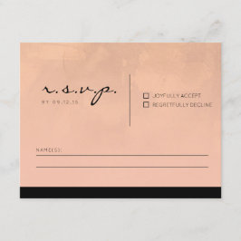 Luxe Burgundy and Blush RSVP Card
