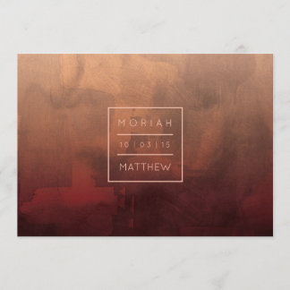 Luxe Burgundy und Blush Save the Date