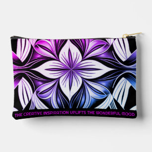 Luxe Deko Black Magenta White Zubehörtasche