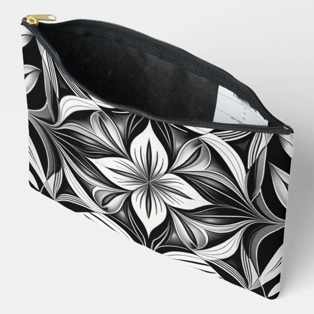Luxe Deko Black & White Zubehörtasche (Offen)