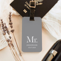 Luxe Elegance Gray | Mr. and Wedding Date