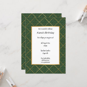 LUXE EMERALD TIERDRUCKERINVITATION EINLADUNG