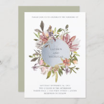 Luxe Floral in Moss | Elegante Wasserfarbenhochzei