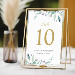 Luxe Floral Wedding Tischnummern<br><div class="desc">Maßgeschneiderte Hochzeitskarten mit einem Rand von Aquarellfarben, die mit einer wunderschönen Vegetation in die Luxe Floral-Kollektion passen. Bitte personalisieren Sie jede benötigte Nummer und fügen Sie jede Nummer Ihrem Warenkorb individuell hinzu, um einen genauen Druck zu gewährleisten. Verwenden Sie die Entwurfswerkzeuge, um die Schriftart und Farben zu bearbeiten oder eigene...</div>