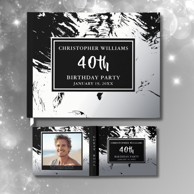 Luxe Foil Guestbook Birthday Party Foto Message Gästebuch (Von Creator hochgeladen)