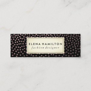 Luxe geklatschtes Muster Mini Visitenkarte