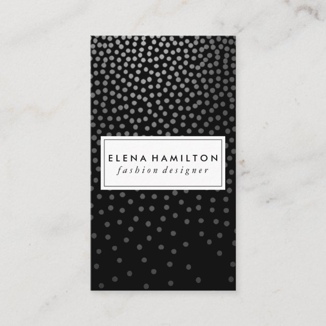 Luxe geklatschtes Muster Visitenkarte (Vorderseite)