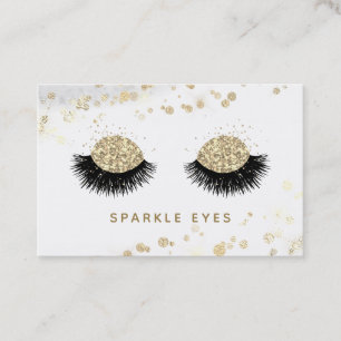 *~* Luxe Glam Gray Black GoldEyes Lashes Visitenkarte