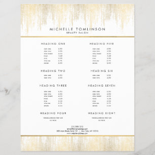 Luxe Gold Confetti Rain Muster Flyer