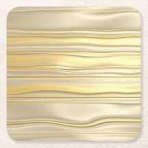 Luxe Gold Foil Silver Foil Streifen Untersetzer Se
