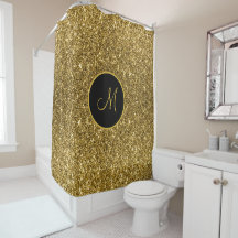 Luxe Gold Glitzer Sparkasse Custom Mit Monogramm
