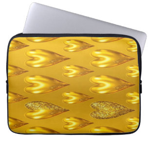 Luxe Gold Hearts Notebook Case