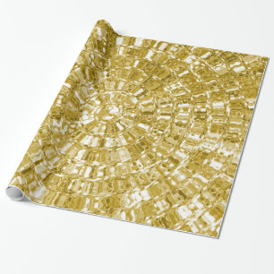 LUXE GOLD METALLIC SEHEN WRAPPING PAPER GIFT WRAP GESCHENKPAPIER
