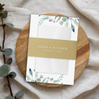 Luxe Gold Minimalistisch Wedding Monogram