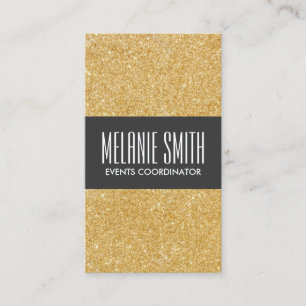 Luxe Gold Shimmer Visitenkarte