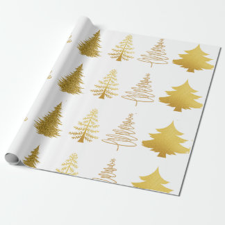 Luxe Gold Tree Geschenkpapier