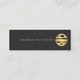 Luxe Gold und Black Catering, Restaurant Thin Mini Visitenkarte