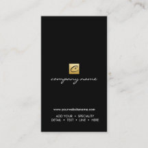 Luxe Goldkalligraphie-Minimalistische schwarze