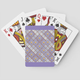 Luxe Groovy Daisies Lavender Card Deck Spielkarten